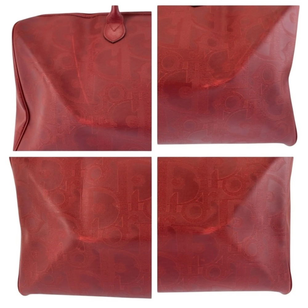 CHRISTIAN DIOR Vintage Red Trotter Shoulder Bag - Picture 5 of 10